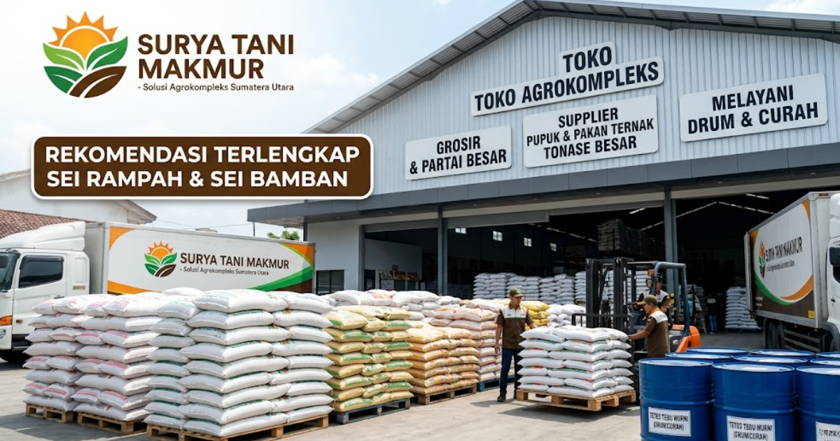 Rekomendasi Toko Pupuk dan Pakan Ternak Terlengkap di Sei Rampah & Sei Bamban
