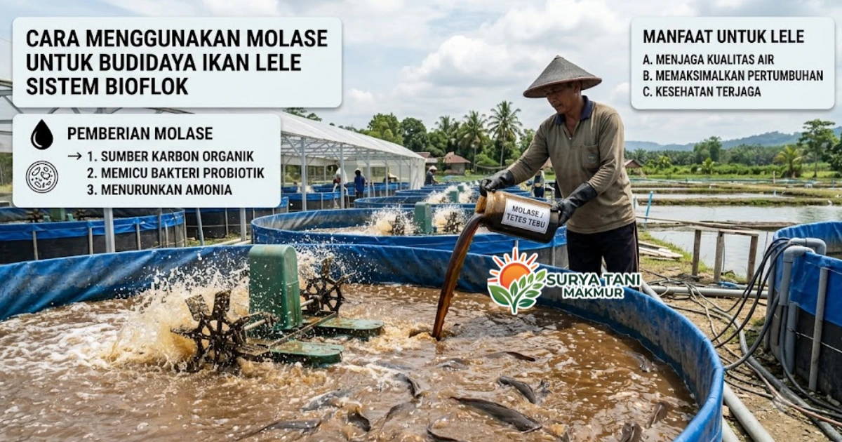 Cara Menggunakan Molase untuk Budidaya Ikan Lele Sistem Bioflok